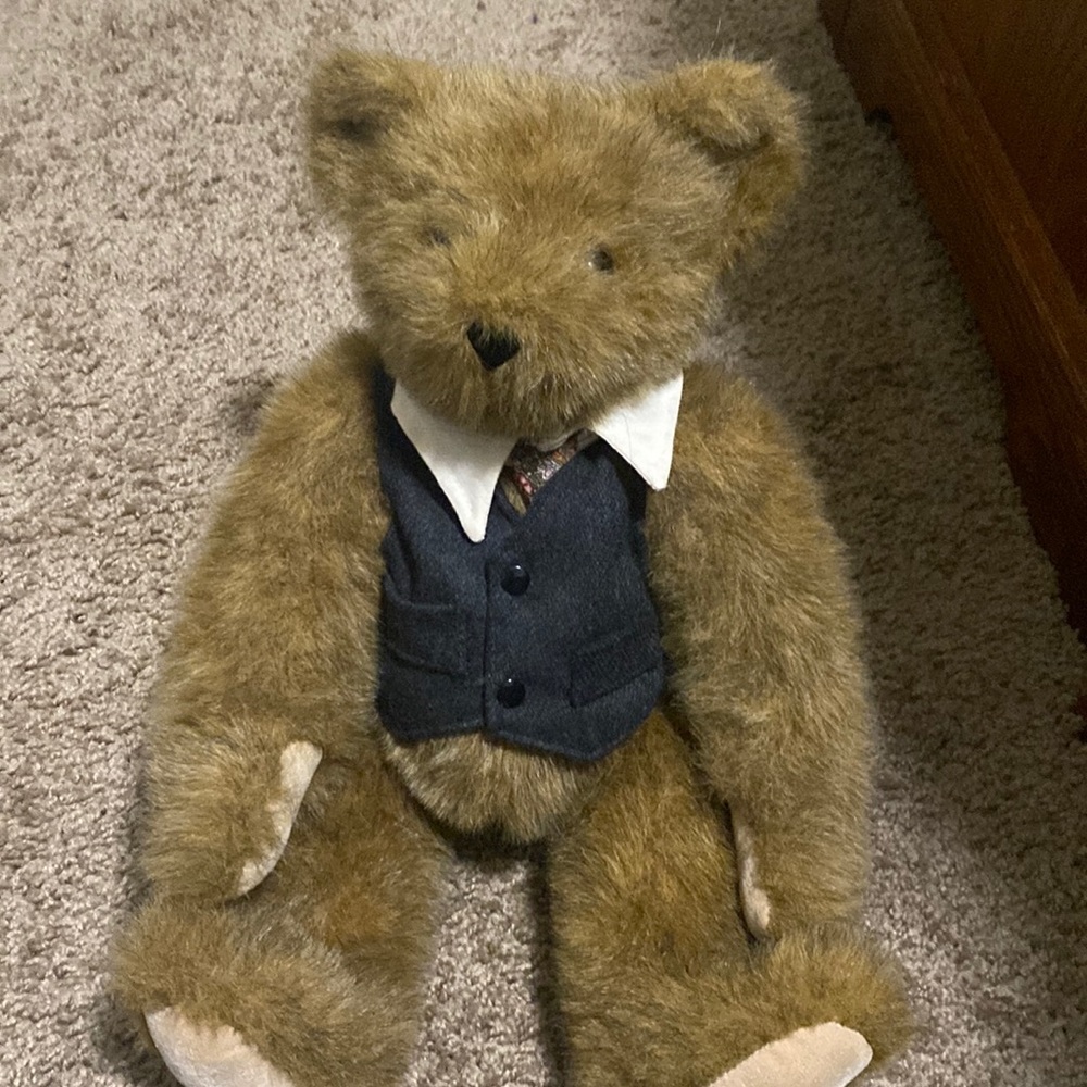 Vermont teddy wear with vest